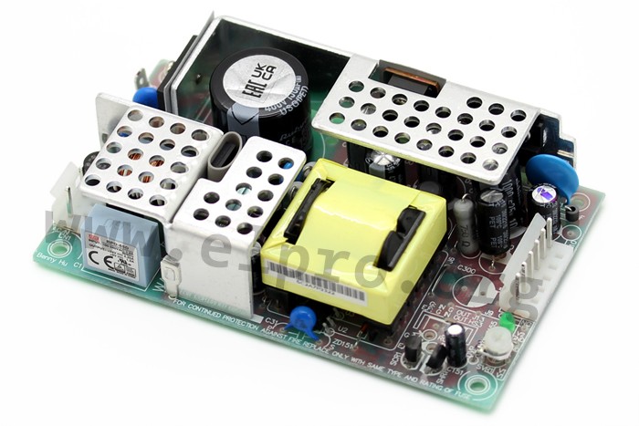 Mean Well Switching Power Supplies 65W Dual Output Open Frame PCB