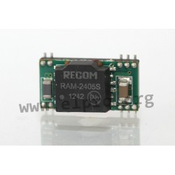 RAM-0505S, Recom SMD DC/DC converters, 1W, for medical technology, RAM series