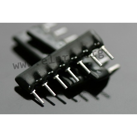 7 pins/6 resistors