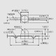 dimensions LED-SMD blau Yoke 400mCd