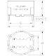 Abmessungen KDLT 3,3mH/1,5A CAF-1,5-3,3