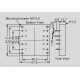 dimensions and terminal pin assignment MHB150-48S05