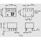 dimensions DC12/DC 15V 85mA SIM1-1215S DIL8