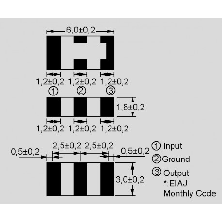 IRZTTCP002.000MG, Red Frequency ceramic resonators, SMD, with load capacitance, IR ZTTCP series