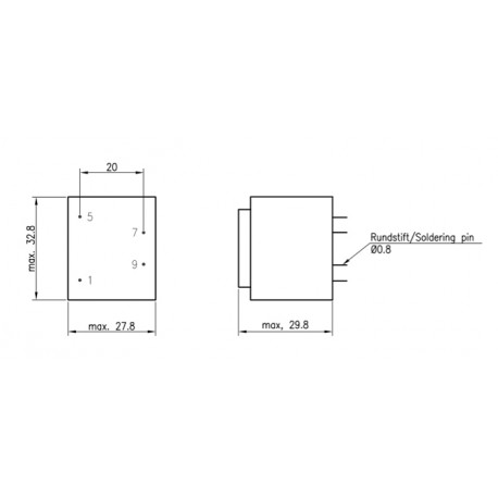 dimensions BV EI 305_