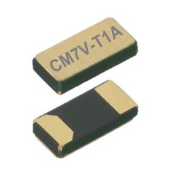 CM7V-T1A 32.768-9-20-TCQA, Micro Crystal tuning fork crystals, SMD ceramic housing, 1,5x3,2x0,65mm, CM7V-T1A series