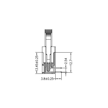 3310-50RGOCBLA01, Jin Ling multipole connectors, 90° angled, pitch 2,54mm, with locking levers, 3310 series