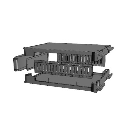 1597DINM22GY, Hammond DIN rail enclosures, 1597DIN series