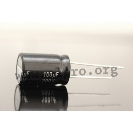 EEUEE2E221, Panasonic electrolytic capacitors, radial, 105°C, low ESR, EE series