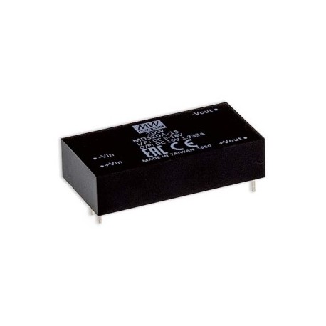 MDS20A-15, Mean Well DC/DC converters, 20W, 2"x1", for medical technology, MDS20 series