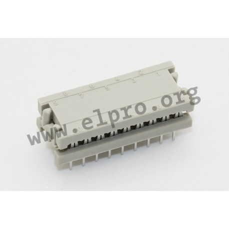 220F10019X, Conec IC connectors, DIL, for flat cables, pitch 2,54mm, 220 series