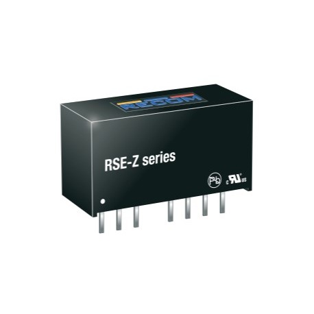 RSE-2405SZ/H2, Recom DC/DC converters, 2W, SIL8 housing, RSE/Z series