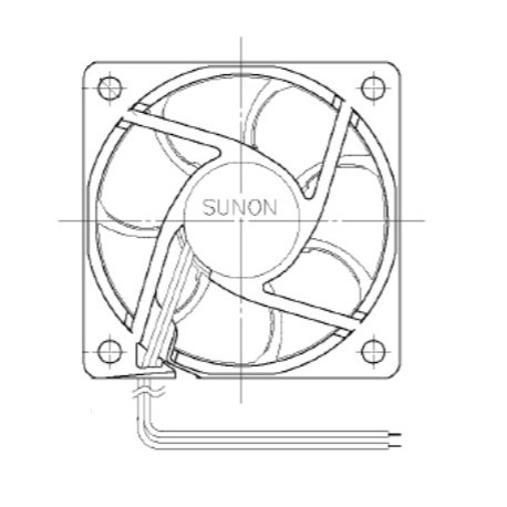 D06082990G-01, Sunon Lüfter, 60x60x20mm, 24V DC, MF Serie