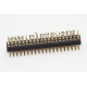 196-3-040-0-F-LS0, MPE Garry pin headers, SMD, pitch 1,27mm, turned contacts, gold-plated, 196 series 196-3-040-0-F-LS0