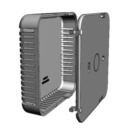 1551V4BK, Hammond small enclosures, ABS, for wall mounting, 1551SNAP series