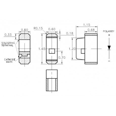 LTST-S270KRKT, LiteOn SMD light-emitting diodes, clear, side view, LTST-S series