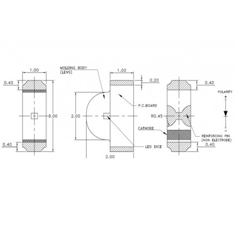 LTST-S321KGKT, LiteOn SMD light-emitting diodes, clear, side view, LTST-S series