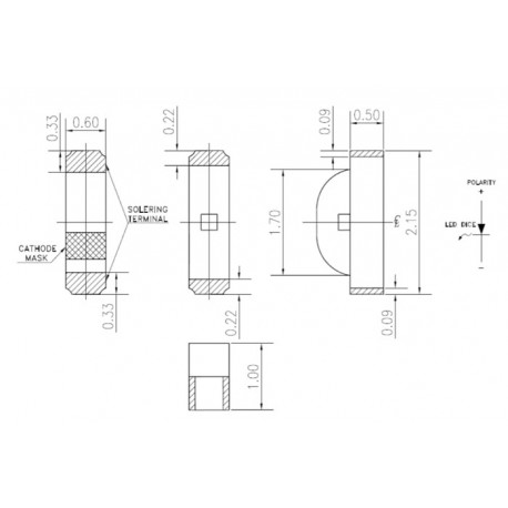 LTST-S220KGKT, LiteOn SMD light-emitting diodes, clear, side view, LTST-S220 series