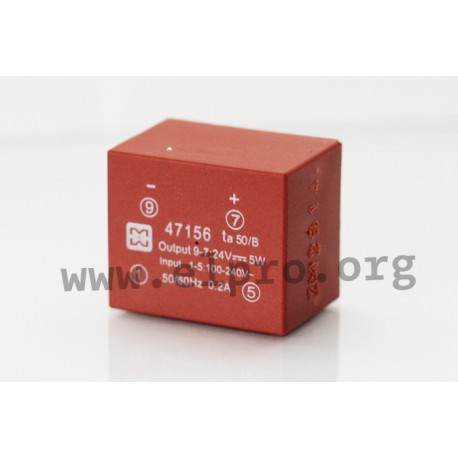 47255, Myrra AC/DC converters, 2,5 to 60W, PCB, 4700 series