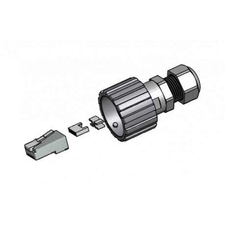 17-150234, Conec RJ45 cable connectors, IP67, Cat5e and Cat 6a, IDC terminal, 17-10 and 17-15 series