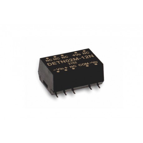 DETN02N-15N, Mean Well DC/DC converters, 2W, SMD, DETN02-N series