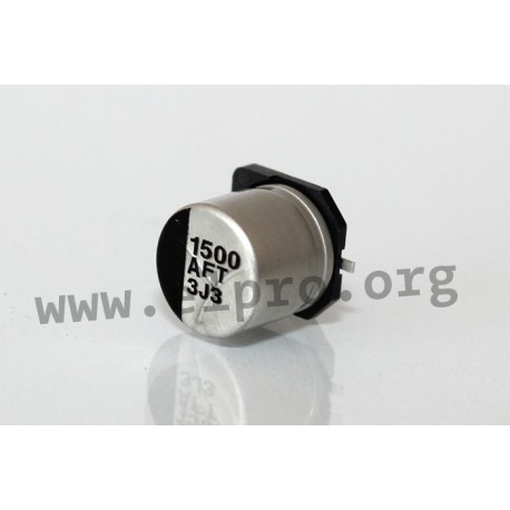 EEEFT1E102UP, Panasonic electrolytic capacitors, SMD, 105°, reflow, low ESR, 2000h, FT series