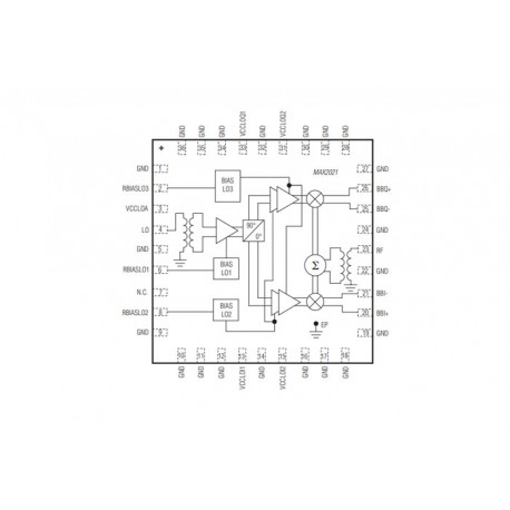 MAX2021ETX+, Maxim modulator/demodulator ICs, MAX series