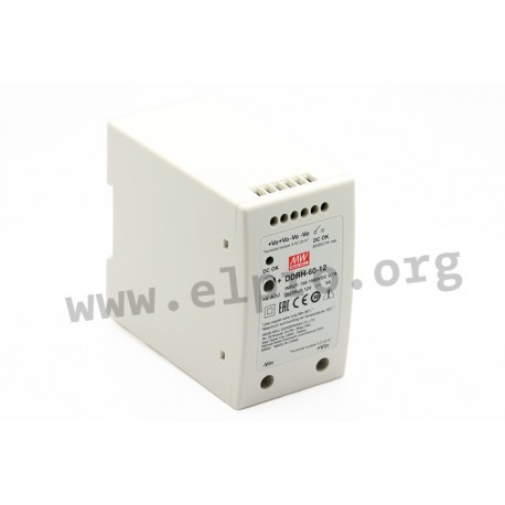 DDRH-60-5, Mean Well DC/DC converters, 60W, DIN rail housing, DDRH-60 series