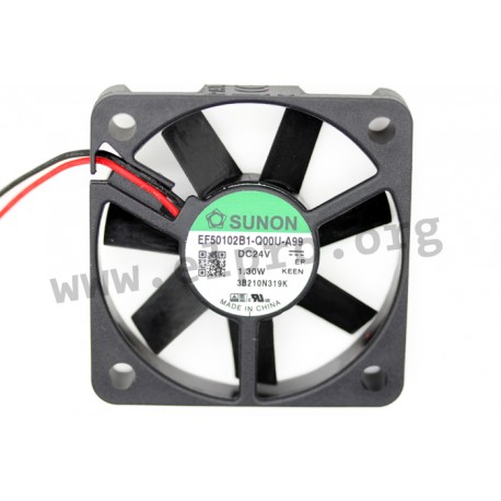 D05076830G-01, Sunon fans, 50x50x10mm, 24V DC, EF series