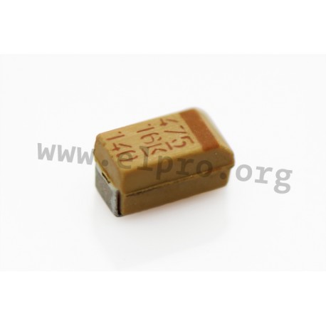 T491A226K006AT, Kemet tantalum capacitors, SMD, T491 series