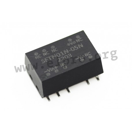 SFTN01L-09N, Mean Well DC/DC-Wandler, 1W, SMD, SFTN01-N Serie