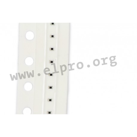 CRCW02010000Z0ED, Vishay SMD resistors, 0201, 1%, 0.05W, CRCW0201 series