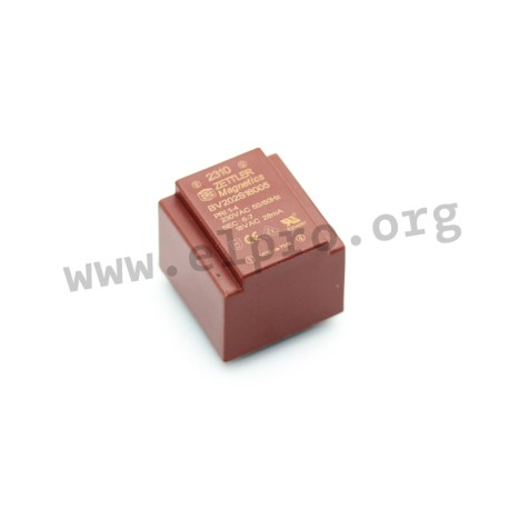 609238, Zettler PCB transformers, 0,5VA, EE20/10,5