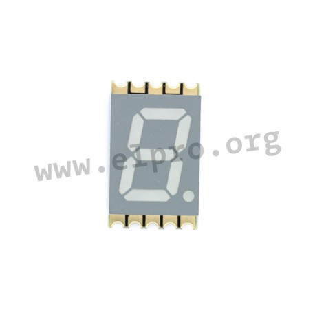 LTS-4817SW-P, LiteOn 7-segment SMD LED displays, 10mm digit height, 1 digit, LTS-4817 series