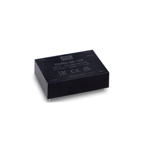 DDRH-30-24P, Mean Well DC/DC converters, 30W, PCB, DDRH-30 series