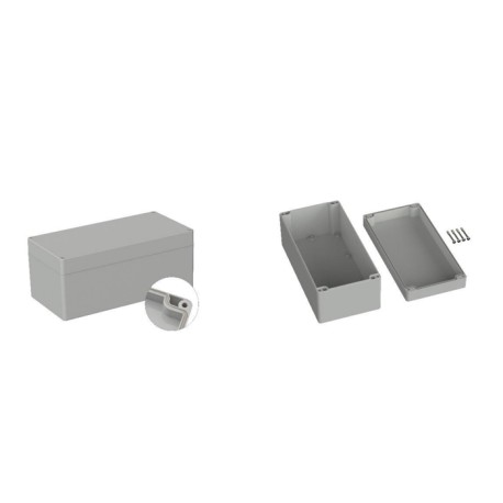 5U300600, BOX4U general purpose enclosures, ABS, light grey, IP65/IP66, 5U3 series