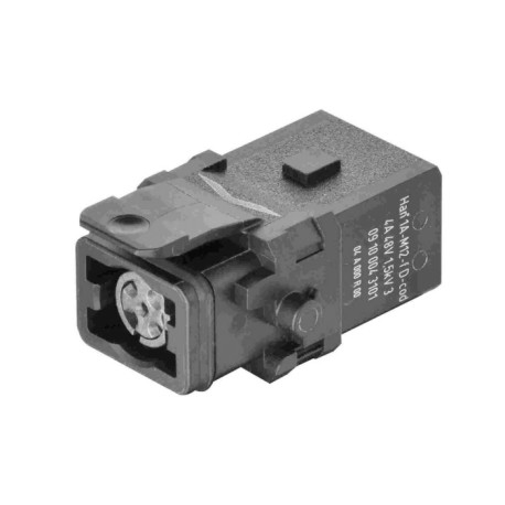 09100043101, HARTING connectors, crimp and screw connection, Han 1A series