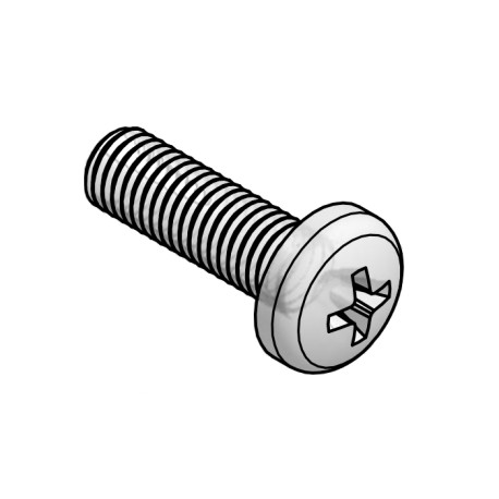 170031000022, Essentra Linsenkopfschrauben, M3/M4, Polykarbonat mit Kreuzschlitz (DIN 7985), 170_ Serie