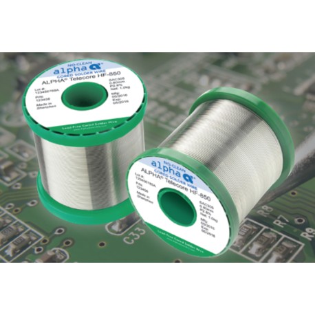 160196, Alpha soldering wires, 3,3% halogen-free flux, Telecore HF-850 series