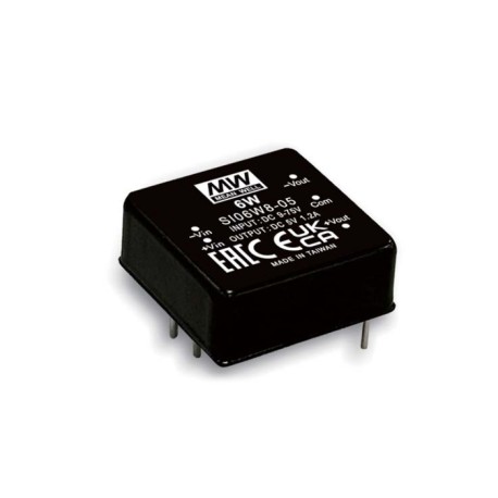 SI06W8-03, Mean Well DC/DC converters, 6W, 1"x1", SI06W8 series