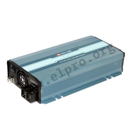 NTU-1200-224EU, Mean Well DC/AC converters, 1200W, pure sine wave, UPS function, NTU-1200 series