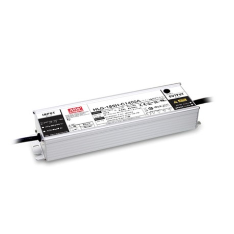 HLG-185H-C500AB, Mean Well LED-Schaltnetzteile, 200W, IP65, Konstantstrom, dimmbar, einstellbar, HLG-185H-C Serie