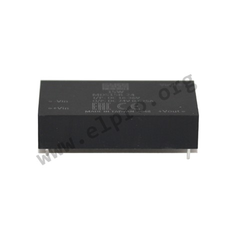 MDS15A-15, Mean Well DC/DC converters, 15W, 2x1, for medical technology, MDS15 series