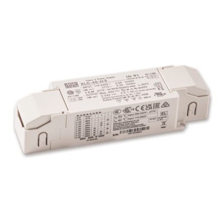 XLC-40-12-S, Mean Well LED-Schaltnetzteile, 40W, Konstantleistung/Konstantspannung, XLC-40 Serie