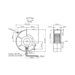 D09011000G-01, Sunon fans, 97x94x33mm, 12V DC, PMB series