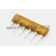 4606X-101-101LF, Bourns resistor networks, 6 pins/5 resistors, 4600X series 4606X-101-224LF