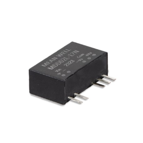 MDD02L-05N, Mean Well DC/DC converters, 2W, SIP7 housing, for medical technology, MDD02-N series