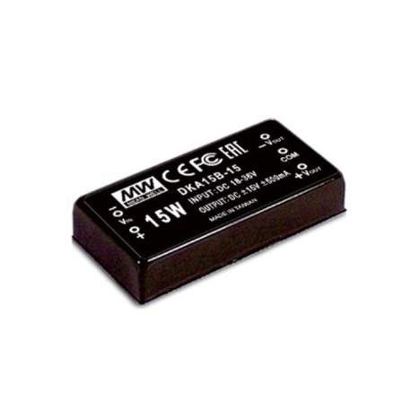 DKA15A-05, Mean Well DC/DC converters, 15W, 2"x1", DKA15 series