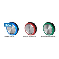 3-126-801, Schurter push button switches, for Ø19, 22, 30 mm , vandal-proof, IP67, 1x changeover contact, MSS series