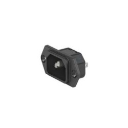 6100.3100, Schurter IEC-Kaltgeräteeinbaustecker, 70°C, Schraubmontage, 6100-3 Serie